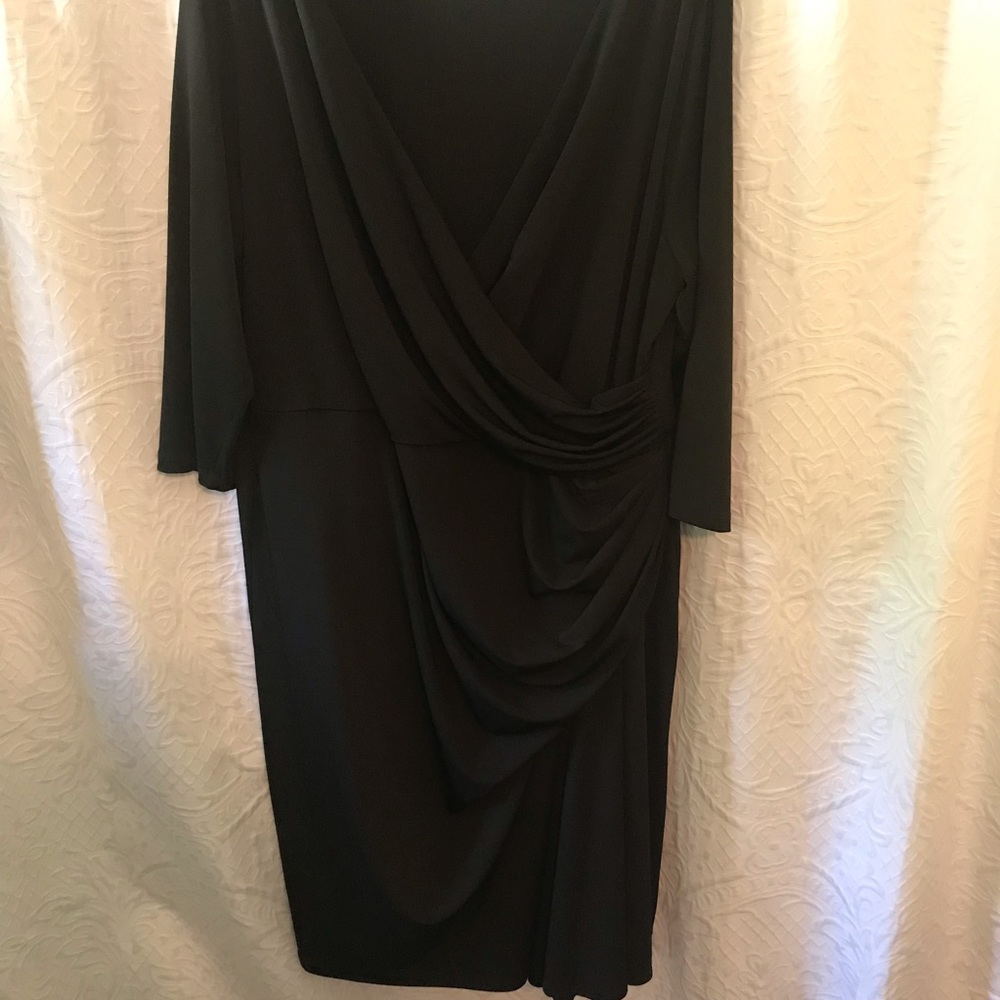 Maggy London Woman Black Wrap Dress